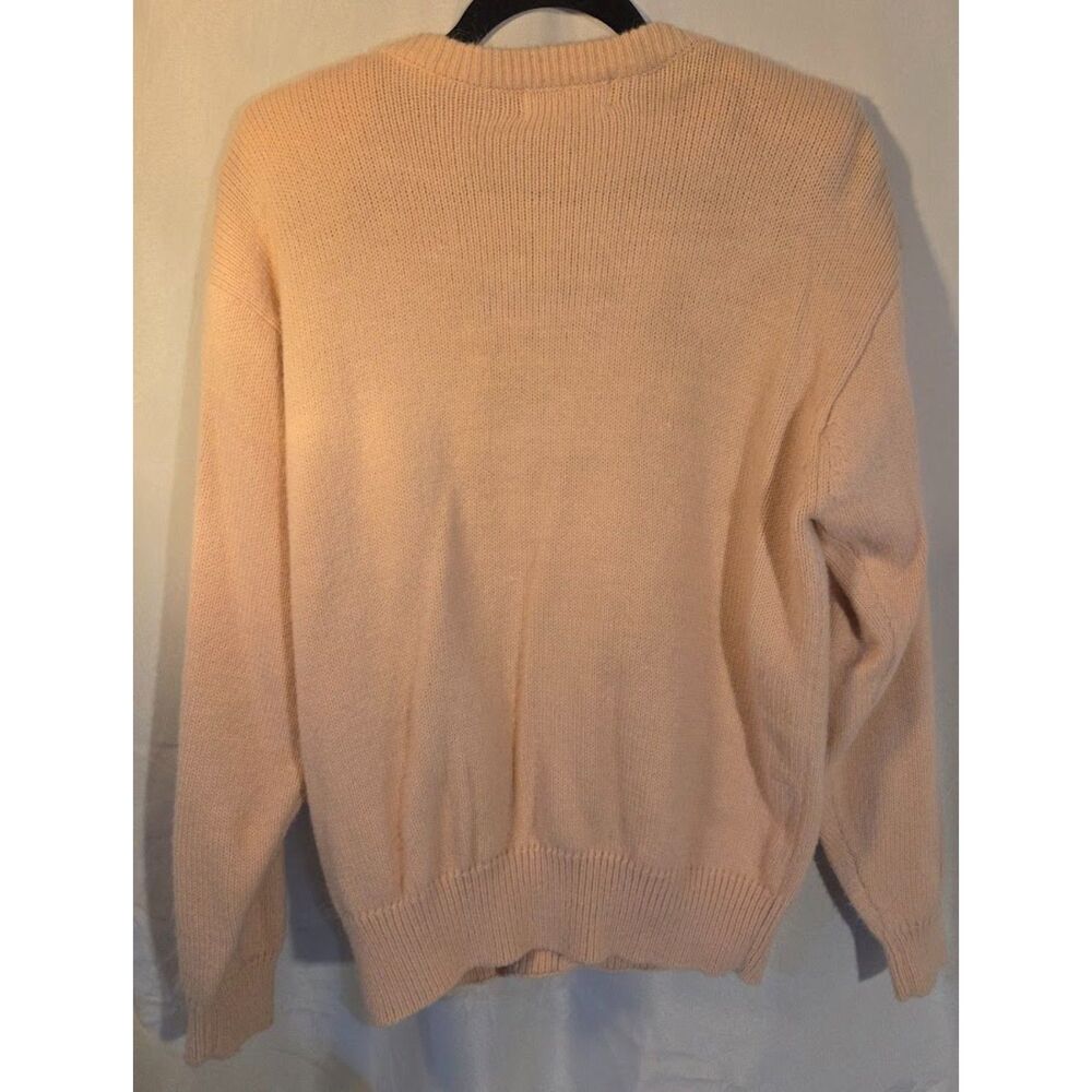 Vintage Alfred Dunner Floral Cardigan | Pastel Embroidered Knit | Size M - Picture 5 of 5